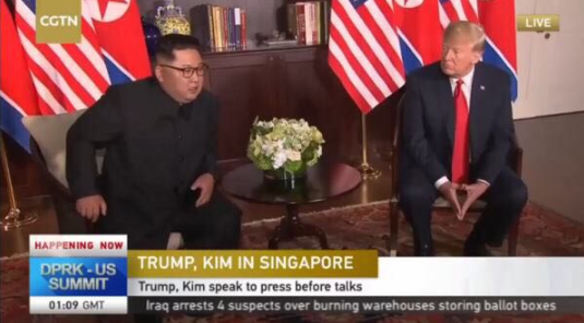 “特金会”达成！美朝领导人新加坡会晤
